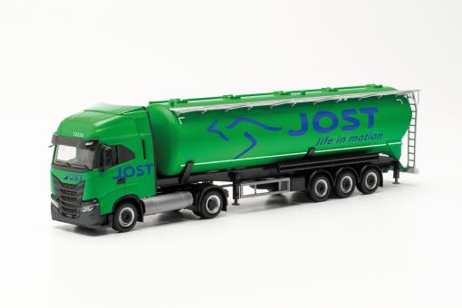 Herpa LKW Iveco S-Way LNG Kippsilo-Sz Jost 315609 