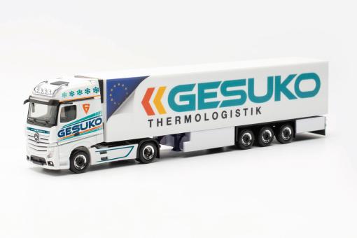 Herpa LKW MB Actros 18 Giga Kühl-KSZ Gesuko 