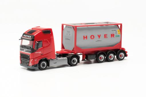 Herpa LKW Volvo FH4 Glob 20\' Tank-Cont-SZ Hoyer 316316 