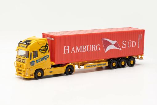 Herpa LKW Volvo FH4 Glob/Aerop. XL 20' Cont-SZ acargo Hambur 