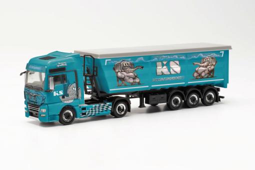 Herpa LKW MAN TG-X XXL Stahlmulden-Sz KS Containerdienst 