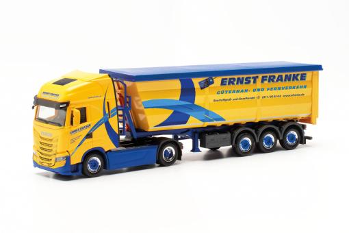 Herpa LKW Iveco S-Way Stahlmulden-Sz Ernst Franke 316682 