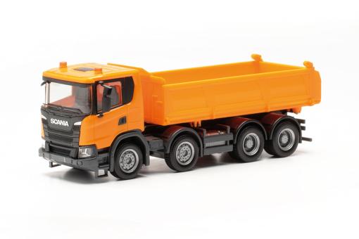 Herpa LKW Scania CG17 3S-Kipper 4a kommunalorange 