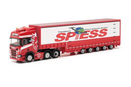 Herpa LKW Scania CR 20 HD 6x2 Vol-Ga-KSz Spiess 5a 317016 