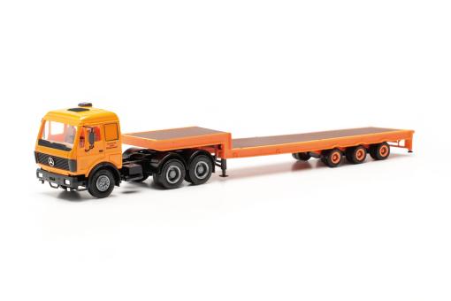 Herpa LKW MB NG 80 Tieflade-Sz Deutrans 