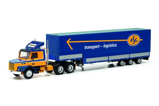 Herpa LKW Scania Hauber Jumbo-PrSz ASG lagring 