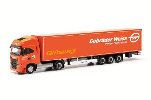 Herpa LKW Iveco S-Way KSZ 15m Gebr. Weiss 