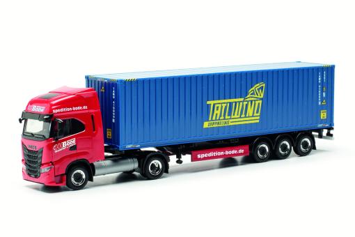 Herpa LKW Iveco S-Way LNG Cont-Sz HH Bode / Tailwind 317368 