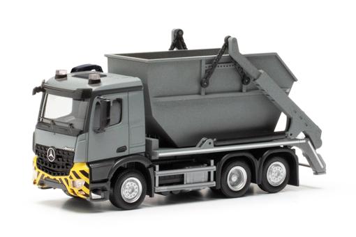 Herpa LKW MB Arocs M Absetzkipper AK16 grau/gelb 317863 