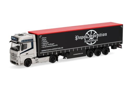 Herpa LKW MB Actros 11 Giga Ga-KSZ Popov  318891 