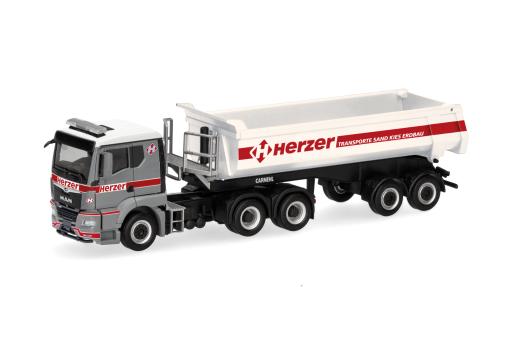 Herpa LKW MAN TG-S TN XL Baukipper-SZ Herzer 