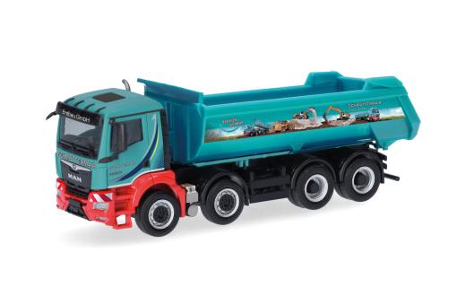 Herpa LKW MAN TG-S NN 4-achs Meiller Schmuttermair 319669 