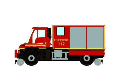 Hobbytrain N Zweiwege Unimog U423 Feuerwehr, Ep.VI, DC/DCC 32303 