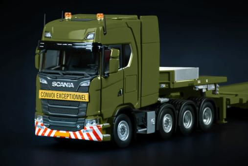 IMC 1:50 LKW Scania CS 20 HD Semitieflade-Sz militär grün 