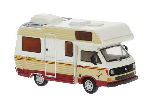 Brekina Wohnmobil VW T3 Gipsy Camper von Karmann weiß/elfenb 