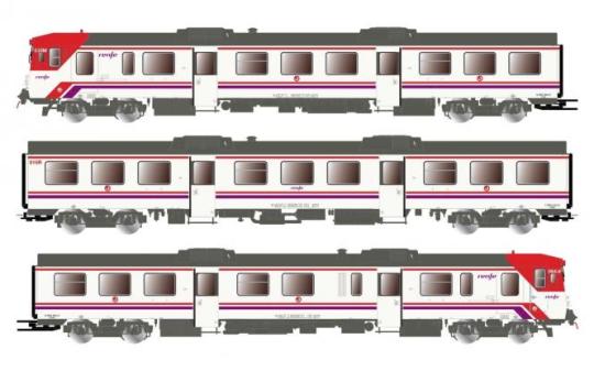 Electrotren Dieseltriebwagen RENFE Reihe 92. RENFE Cercanias 