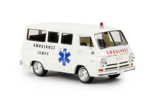 Brekina Dodge A 100 Bus Tampa Ambulance 34323 