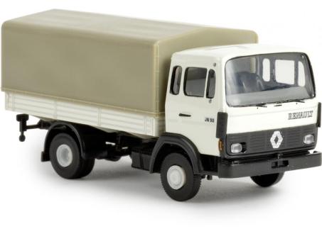 Brekina LKW Renault JN90 Pritsche/Plane grauweiß 34851 