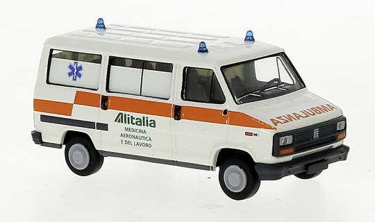 Brekina Fiat Ducato Ambulanza der Alitalia 34910 