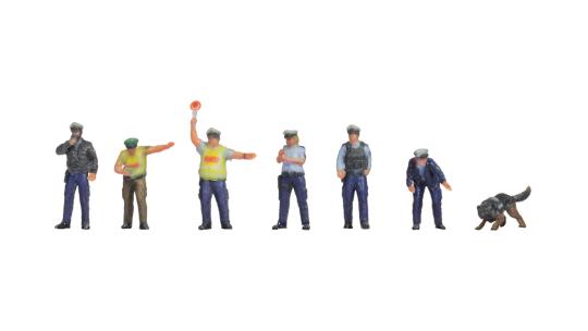 Noch Polizisten, blaue Uniform 35011 