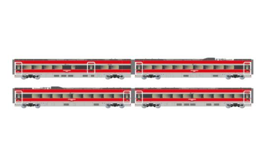 Arnold 4-tlg. Set Zwischenwagen Frecciarossa ETR 1000, Ep. V 
