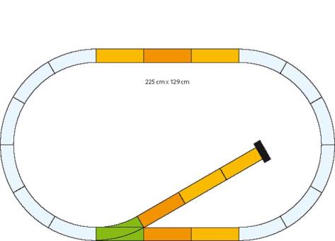Piko G Gleis-Ergänzungs-Set mit Prellbock 