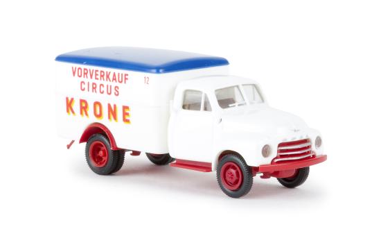 Brekina Opel Blitz Koffer Circus Krone Vorverkauf 35336 