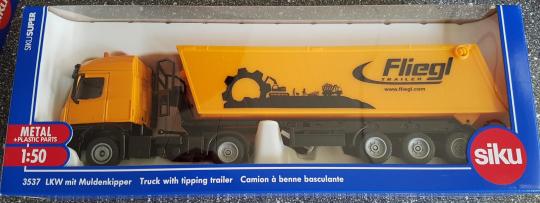 Siku 1:50 LKW MB Actros MP3 Muldenkipper-SZ Fliegl 