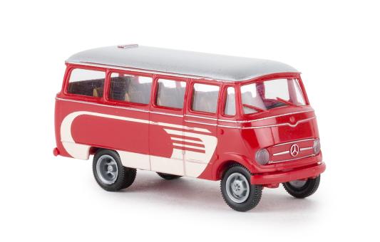 Brekina Mercedes O 319 rot, hellbeige 36147 