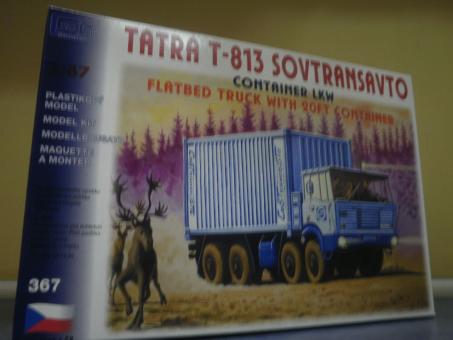 SDV LKW Bausatz Tatra T 813 Container LKW blau 