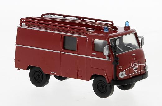 Brekina Feuerwehr Faun F 24 LF 8 rot, schwarz, 1960 