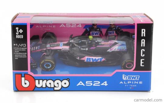 bburago 1:43 ALPINE - F1 A524 TEAM BWT ALPINE N 31 SEASON 2024 PIERRE GASLY - BL 