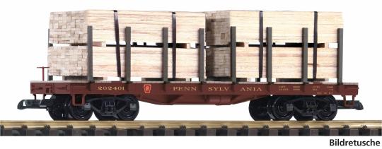 PIKO G-Rungenwg. PRR mit Holzladung 