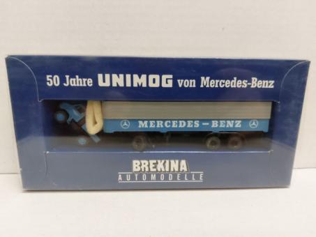 Brekina MB Unimog 411 mit Anhänger 50 Jahre Unimog 