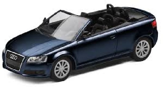 Herpa PKW Audi A3 Cabriolet tiefseeblau 