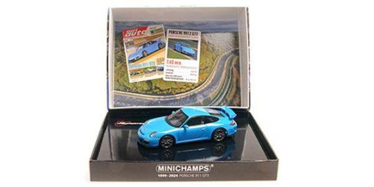 Minichamps PORSCHE 911 GT3 - 2009 - BLUE - SPORT AUTO 