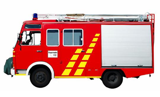 LOEWE Feuerwehr Magirus Zeta  90 M 5 / LF 8, mit gelben Sign 