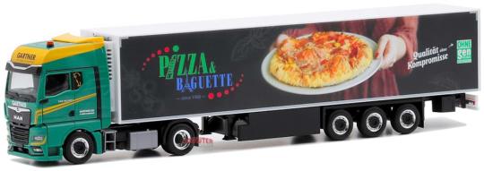 Herpa LKW MAN TG-X GX Aerop. Ga-KSZ Gartner Pizza&Baguette 
