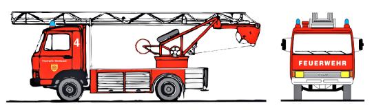 Loewe Magirus Deutz Zeta  90 M 5 - DL 18, FACELIFT: Fw Meerbusch / HO 4041 