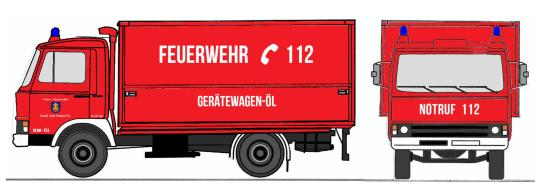 Loewe Magirus Deutz Zeta  90 M 5 - GW-Öl, Fw. Bad Soden/Ts. HO 4052 