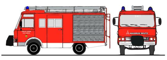 Loewe Magirus Deutz Zeta  90 M 5 - LF 8, FW Eschweiler / HO 4057 