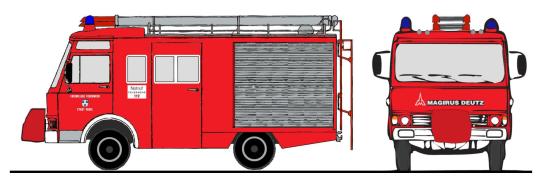 Loewe Magirus Deutz Zeta  90 M 5 - LF 8, FW Stadt Varel / HO 4058 