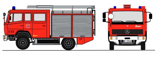 Loewe MERCEDES BENZ 917 (LN2) - LF 8/6 - Fw. Stadt Essen 4063 