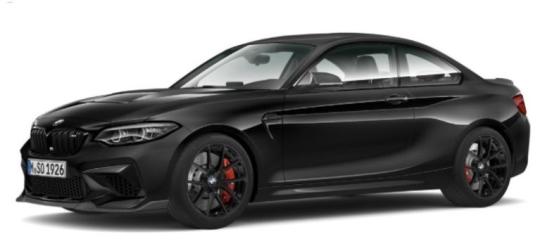 Minichamps 1:43 BMW M2 CS (2020)- black with black wheels 410021022 