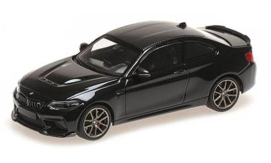 Minichamps 1:43 BMW M2 CS - 2020 - BLACK W/ GOLD WHEELS 410021024 