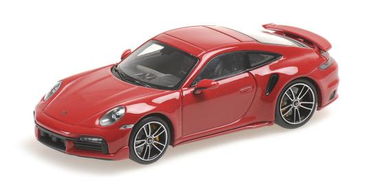 Minichamps 1:43 PORSCHE 911 (992) TURBO S COUPE SPORT DESIGN - 2021 - RED 410060 