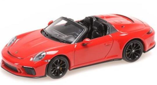 Minichamps 1:43 PORSCHE 911 (991) SPEEDSTER – 2019 – RED 