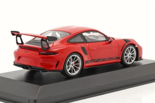 Minichamps 1:43 Porsche 911 (991 II) GT3 RS 2018 red / silver rims 