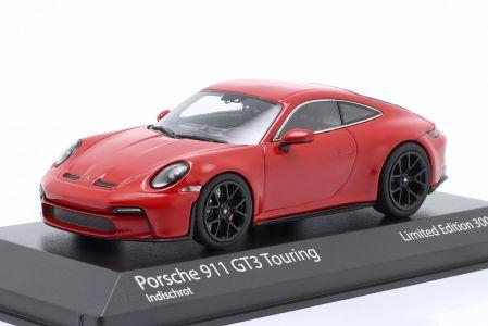Minichamps 1:43 Porsche 911 (992) GT3 Touring 2021 - red / black rims 