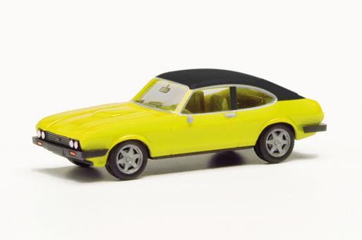 Herpa PKW Ford Capri Venyldach, daytonagelb 420570 